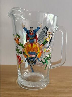 DC Comics Justice League of America Heavy Duty Glass Pitcher